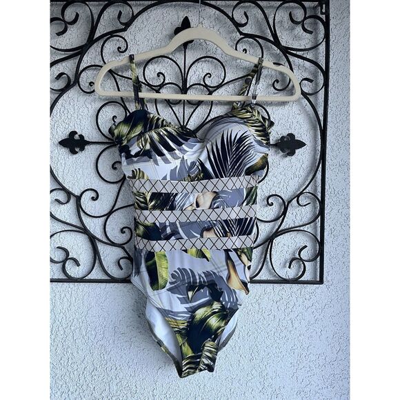 jets australia bandeau One Piece Tropical Print - Size 8 - Multicolored - Picture 6 of 16
